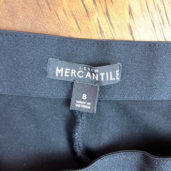 J Crew Womens Pants Black Ankle Cropped Mercantile Side Zip Leggings Stretch 8 - Picture 4 of 11